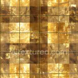 seamless Seamless 3D PBR Texture of Stylized Gold Brown Plaid Fabric with Abstract Grunge texture 8k free download PBR