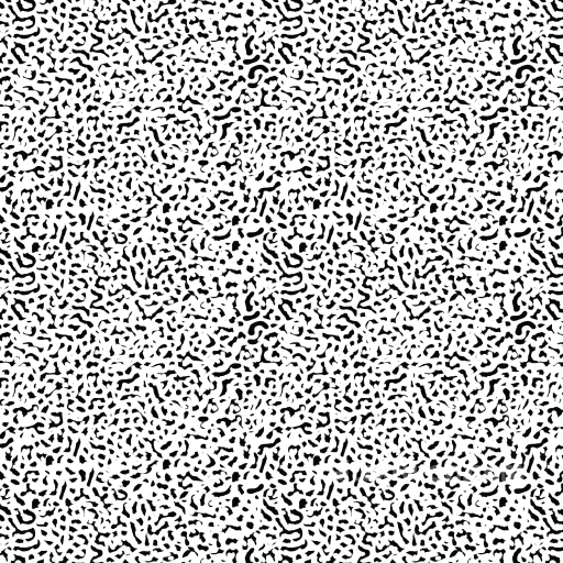 with White and Black Organic Abstract Pattern seamless White & Black PBR texture