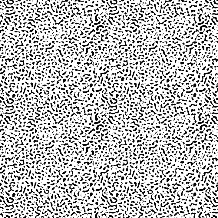 with White and Black Organic Abstract Pattern seamless PBR texture preview
