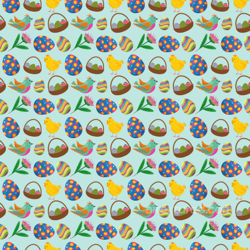 All Christmas Digital paper Texture of Colorful Easter Digital Paper with Eggs and Chicks seamless All Christmas Digital paper PBR texture