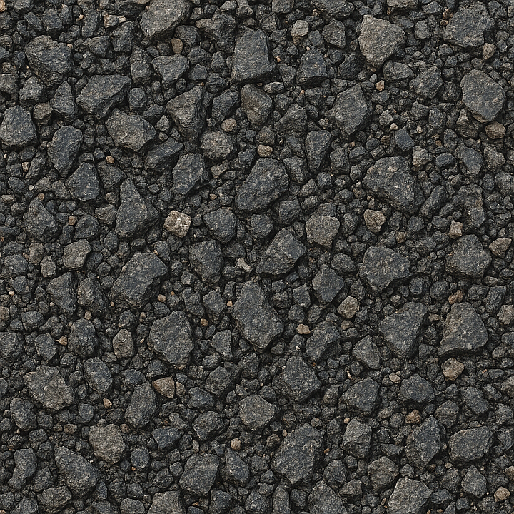 Recycled Asphalt Millings seamless PBR texture preview