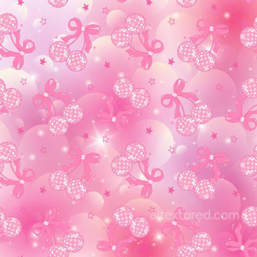 with Pink Baby Girl Disco Ball and Bow Pattern seamless Baby girl  PBR texture