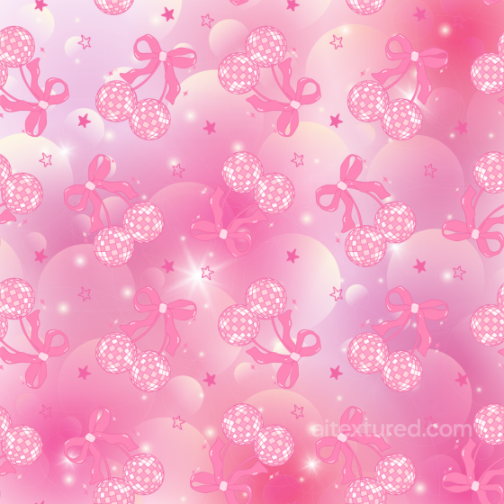 with Pink Baby Girl Disco Ball and Bow Pattern Baby girl texture preview
