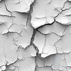 seamless Seamless 3D Cracked White Plaster PBR Texture with Deep Splits and Layered Flakes texture 8k free download PBR