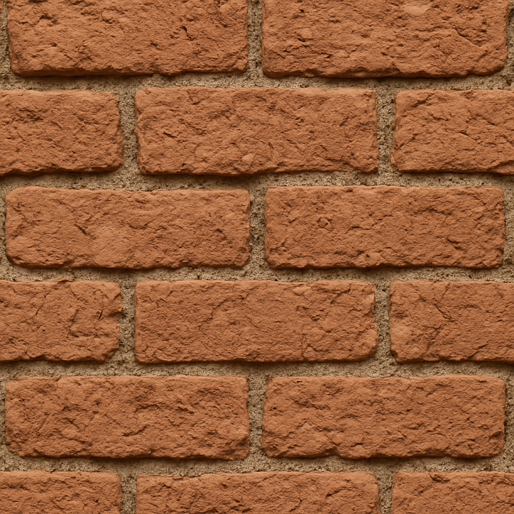 Rough Clay Brick seamless PBR texture preview