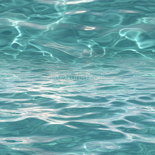 Seamless 3D Coastal Shallow Water PBR Texture with Subtle Caustics and Gentle Ripples
