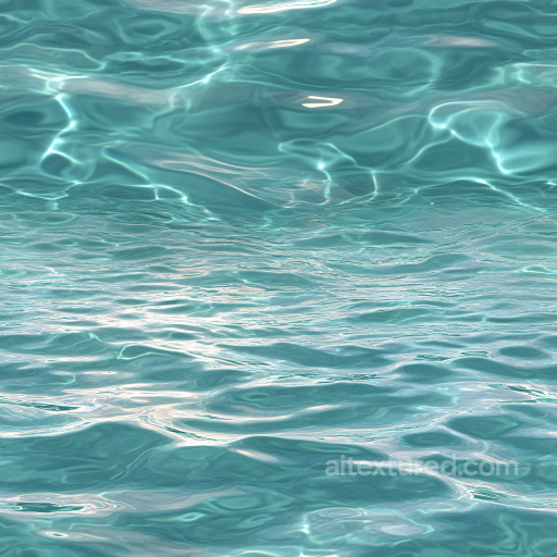 Coastal Shallow Water PBR Texture with Subtle Caustics and Gentle Ripples seamless Water PBR texture