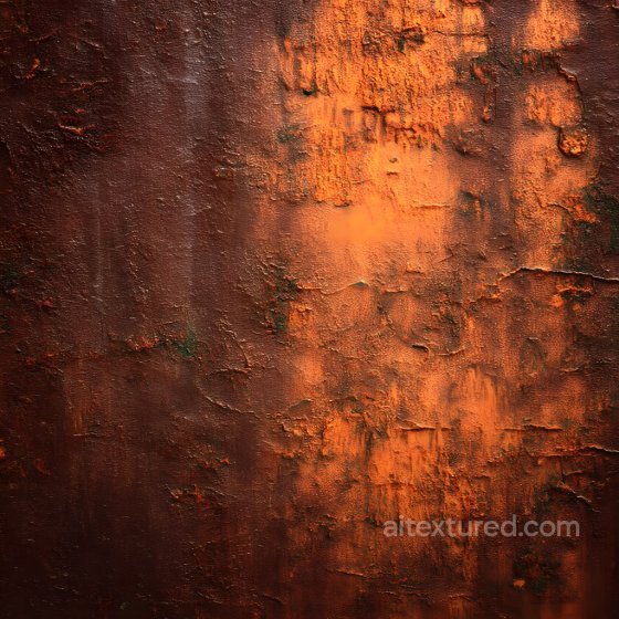 Rusted Metal Cracked Surface PBR Texture with Orange Corrosion Rust texture preview
