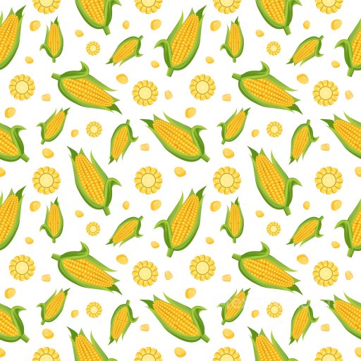 Pattern PBR Texture Featuring Vibrant Corn Cobs and Kernel Motifs seamless Pattern Bundle PBR texture
