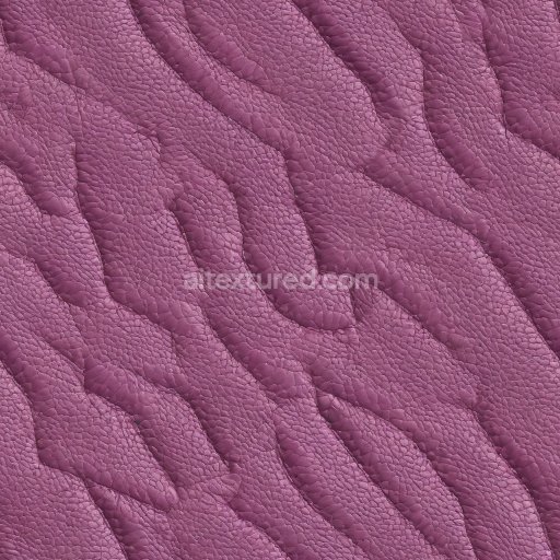 Seamless 3D PBR Pink Pebbled Grain Leather Texture with Raised Ridge Pattern
