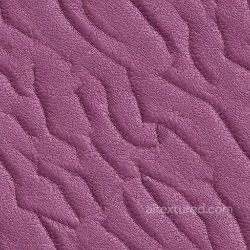 Pink Pebbled Grain Leather Texture with Raised Ridge Pattern seamless Leather PBR texture