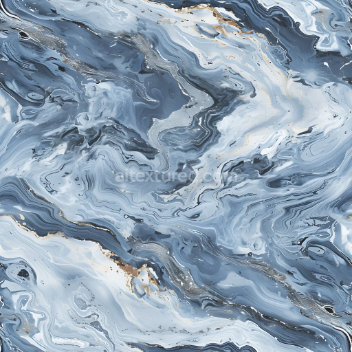 Preview — Seamless 3D Blue Savoy Marble PBR Texture with Fluid Vein Pattern and Polished Finish