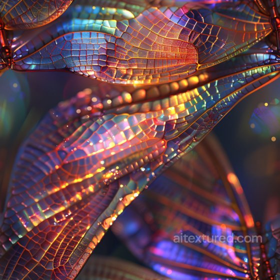 Glossy Texture with Colorful Iridescent Veined Pattern Glossy texture preview