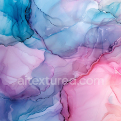 seamless Seamless 3D Alcohol Ink PBR Texture Featuring Pastel Violet and Blue Fluid Marbling texture 8k free download PBR