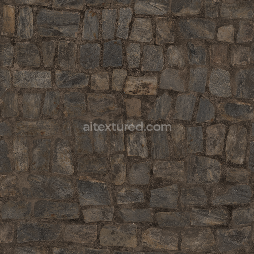 Cobblestone Floor — Floor Cobblestone Dirty Pavement Floor — PBR seamless 3D texture