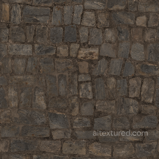 Cobblestone Floor - Floor Cobblestone Dirty Pavement Floor seamless Flooring PBR texture