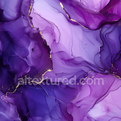 seamless Seamless 3D Alcohol Ink PBR Texture Featuring Violet Hues and Delicate Gold Veining texture 8k free download PBR