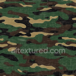 seamless Seamless 3D Woodland Camouflage PBR Texture Featuring Classic Fabric Weave and Organic Patches texture 8k free download PBR