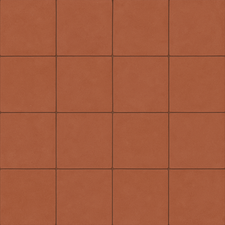 Matte Terracotta Tile seamless PBR texture preview