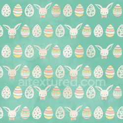 seamless Seamless 3D PBR Texture Featuring Pastel Easter Eggs and Bunny Motifs texture 8k free download PBR