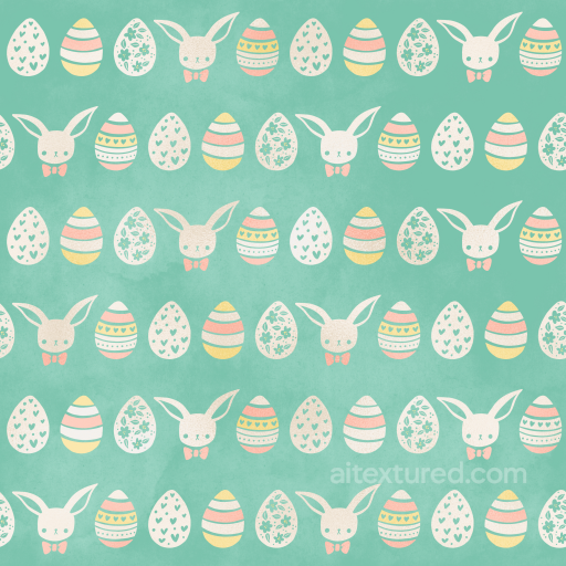 Featuring Pastel Easter Eggs and Bunny Motifs seamless All Christmas Digital paper PBR texture