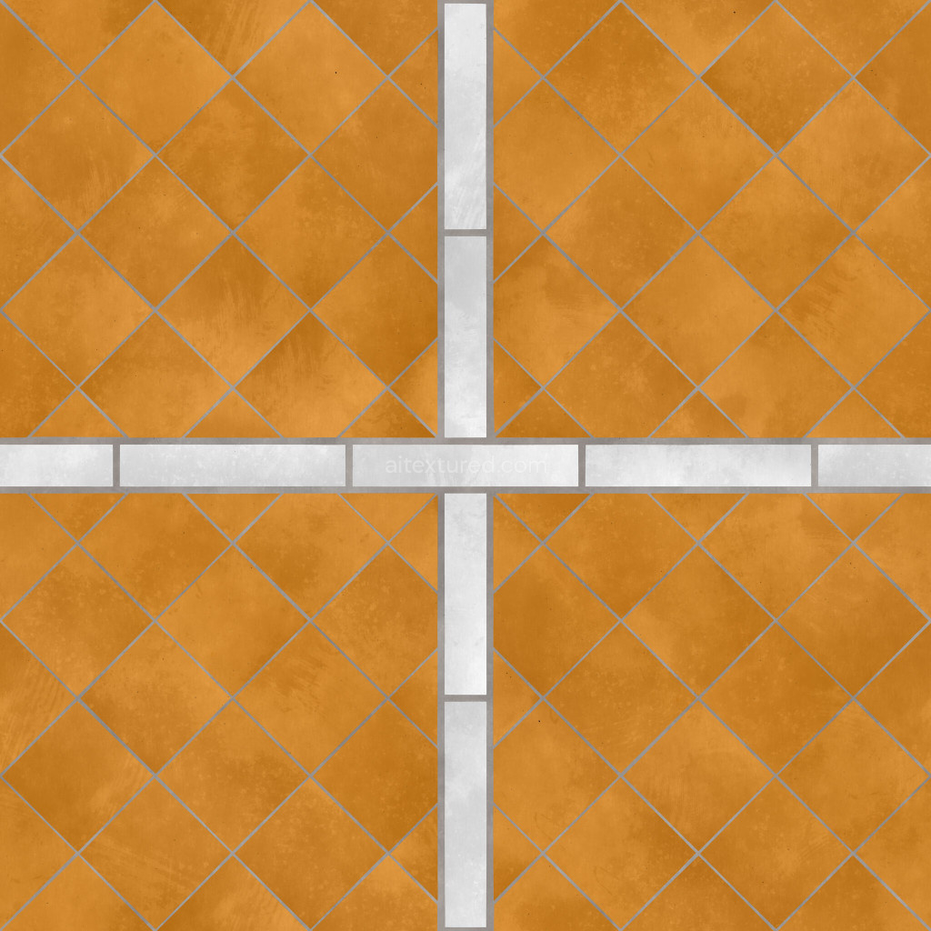 seamless ceramic tile texture in orange
