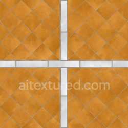 seamless Tile Seamless Pbr Texture Ceramic Floor Design Pattern Orange Glossy texture 8k free download PBR