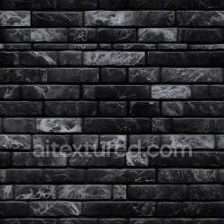 seamless Seamless 3D Cracked Black Brick Wall PBR Texture with Detailed Fractures texture 8k free download PBR