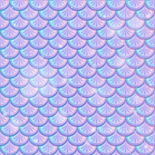 Mermaid Scale Texture with Pastel Blue and Lavender Layered Scales seamless Mermaid Scale  PBR texture
