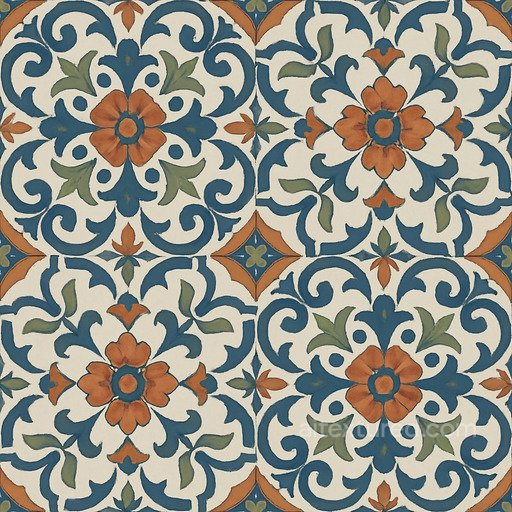 Decorative Tile Seamless Texture seamless Ceramic-tile PBR texture