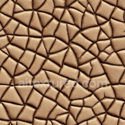 seamless Seamless 3D cracked tan leather PBR texture with distinct polygonal segmentation texture 8k free download PBR