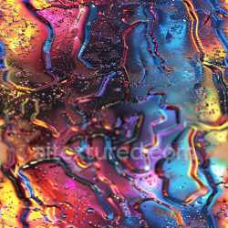 seamless Seamless 3D PBR Texture of Glossy Multicolored Wet Paint with Iridescent Highlights and Droplets texture 8k free download PBR