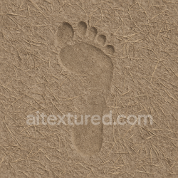 seamless Seamless 3d texture pbr 8k pine needle prints on rough surface with footprint contrast texture 8k free download PBR