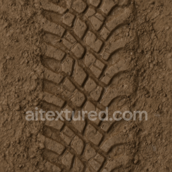 seamless Seamless 3d texture pbr 8k tire print tread mark for offroad vehicle track texture 8k free download PBR