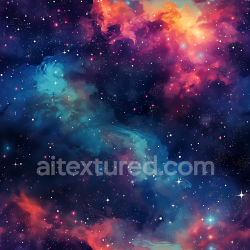 seamless Seamless 3D Space PBR Texture Featuring Vibrant Nebula and Starfield Galaxy Clouds texture 8k free download PBR