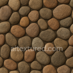 seamless Seamless 3d texture pbr 8k mosaic river stones with rough surface and earth tones texture 8k free download PBR