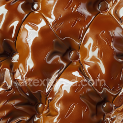 seamless Seamless 3D Quilted Glossy Brown Leather PBR Texture with Buttoned Upholstery texture 8k free download PBR