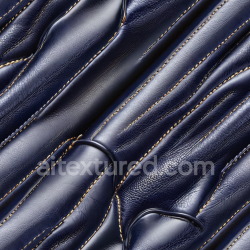 seamless Seamless 3D Quilted Glossy Navy Blue Leather PBR Texture with Distinctive Stitching and Padded Panels texture 8k free download PBR