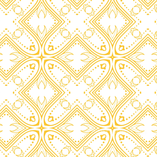 White Fabric Texture with Elegant Gold Ornamental Pattern seamless White & Gold PBR texture