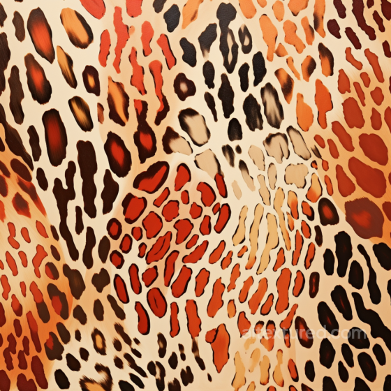 Leopard Print Fabric Texture with Warm Earth Tones Leopard Print texture preview