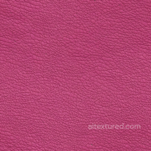 Pebbled Leather PBR Texture in Vibrant Fuchsia with Fine Grain Detail seamless Leather PBR texture