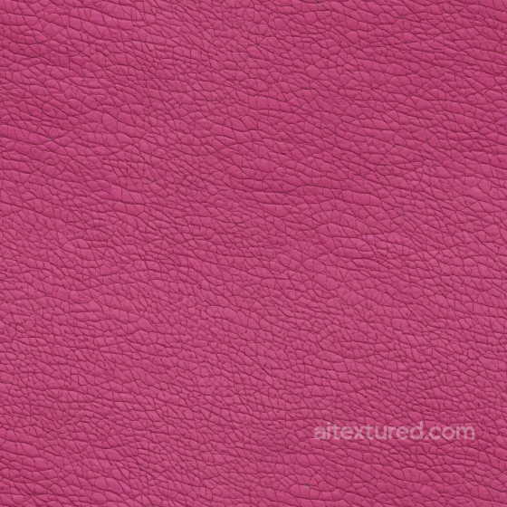 Pebbled Leather PBR Texture in Vibrant Fuchsia with Fine Grain Detail Leather texture preview