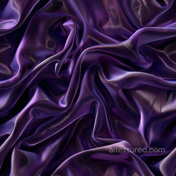 Glossy Purple Satin Seamless Texture with Smooth Draped Folds Glossy texture preview