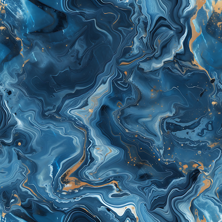 Blue Marble Featuring Fluid Gold Veins seamless PBR texture preview
