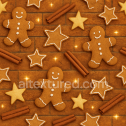 seamless Seamless 3d texture pbr 8k gingerbread icing baked goods surface texture 8k free download PBR