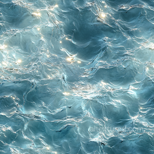 Seamless Realistic Ocean Water 3D PBR Texture with Soft Waves and Sparkling Highlights seamless Water PBR texture