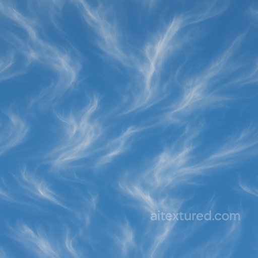 Clear Cirrus Seamless Texture seamless Clouds PBR texture