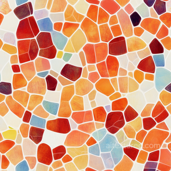 Mosaic Texture with Irregular Multi-color Ceramic Tiles Mosaic texture preview