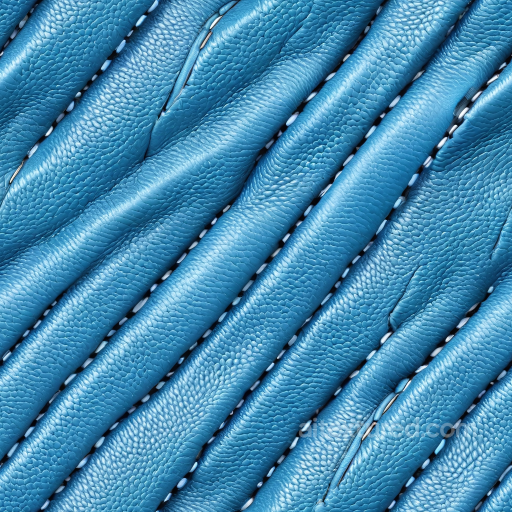Blue Pebbled Leather PBR Texture with Wrinkles and Folds seamless Leather PBR texture