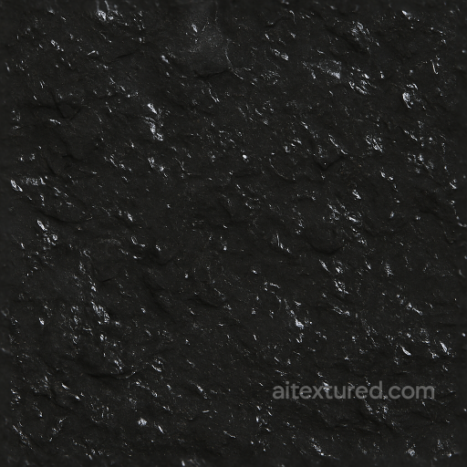 Coal Surface Shiny Flakes Reflective Deep Black seamless Coal PBR texture
